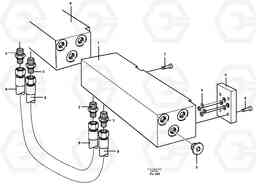 10399 Mounting plate solenoid valve EC390 SER NO 1001-, Volvo Construction Equipment