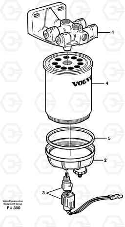 30490 Water separator EC390 SER NO 1001-, Volvo Construction Equipment