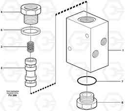 27075 Valve,crawlerbrake EC390 SER NO 1001-, Volvo Construction Equipment