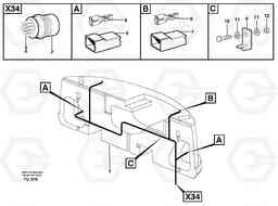 85130 Cable harnesses, load weight EC390 SER NO 1001-, Volvo Construction Equipment