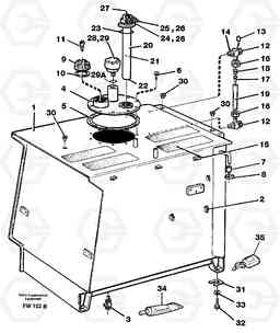 83575 Fuel tank with fitting parts EC280 SER NO 1001-, Volvo Construction Equipment