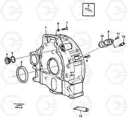 21372 Flywheel housing EC280 SER NO 1001-, Volvo Construction Equipment