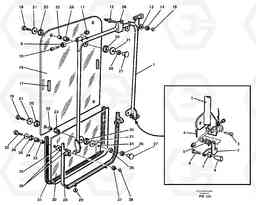 48015 Front window EC280 SER NO 1001-, Volvo Construction Equipment