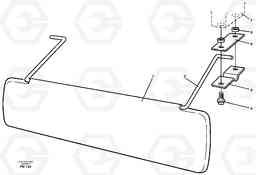 25377 Sun visor, interior EC280 SER NO 1001-, Volvo Construction Equipment