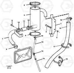 85850 Crankcase ventilation EC280 SER NO 1001-, Volvo Construction Equipment