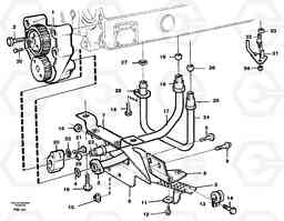 104825 Lubricating oil system EC280 SER NO 1001-, Volvo Construction Equipment