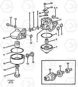 19992 Filter housing with fitting parts EC280 SER NO 1001-, Volvo Construction Equipment