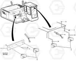 17788 Lighting, front EC280 SER NO 1001-, Volvo Construction Equipment