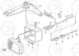 53521 Working lamp on boom EC280 SER NO 1001-, Volvo Construction Equipment