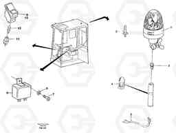 17794 Rotating beacon EC280 SER NO 1001-, Volvo Construction Equipment