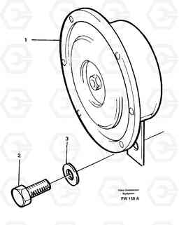 23503 Compressor horn EC280 SER NO 1001-, Volvo Construction Equipment