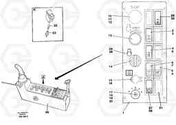 104824 Engine control panel, Lh EC280 SER NO 1001-, Volvo Construction Equipment