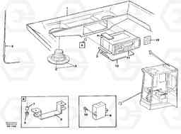 21181 Cassette radio recorder withmounting details EC280 SER NO 1001-, Volvo Construction Equipment