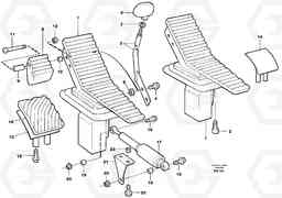 83380 Pedal valve and foot rest EC280 SER NO 1001-, Volvo Construction Equipment