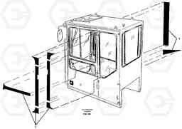 25386 Decor stripes, outer location on cab EC280 SER NO 1001-, Volvo Construction Equipment