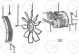 38603 Fan and installation components EC280 SER NO 1001-, Volvo Construction Equipment