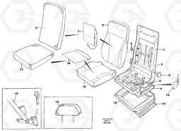 31841 Operator seat. Be-ge EC280 SER NO 1001-, Volvo Construction Equipment
