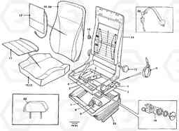 61591 Driver's seat,air suspen.be-ge EC280 SER NO 1001-, Volvo Construction Equipment