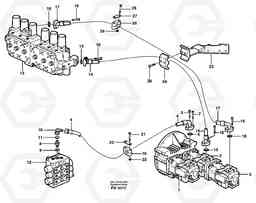 13352 Hydraulic system, feed line EC280 SER NO 1001-, Volvo Construction Equipment