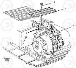 19864 Crawler track, Prod 14301016 EC280 SER NO 1001-, Volvo Construction Equipment