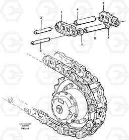 21187 Track chain EC280 SER NO 1001-, Volvo Construction Equipment