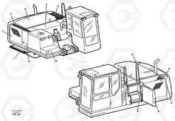 21188 Support, cover plates, grille, hatches, doors and ladder. EC280 SER NO 1001-, Volvo Construction Equipment