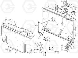 100827 Engine cover, upper. EC280 SER NO 1001-, Volvo Construction Equipment