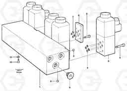 7359 Control valve block EC280 SER NO 1001-, Volvo Construction Equipment