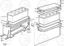 90332 Battery with assembling details EC280 SER NO 1001-, Volvo Construction Equipment