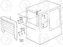 39219 Jalusi, rear window fitting parts EC280 SER NO 1001-, Volvo Construction Equipment