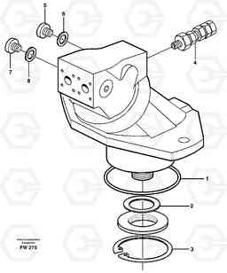 27149 Hydraulic motor, slew EC280 SER NO 1001-, Volvo Construction Equipment