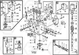 13355 Main valve assembly, dipper arm, track Rh, option EC280 SER NO 1001-, Volvo Construction Equipment