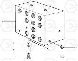 21923 Valve,crawlerbrake EC280 SER NO 1001-, Volvo Construction Equipment