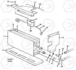 6862 Evaporator with fitting parts, cooling agent R134a EC280 SER NO 1001-, Volvo Construction Equipment