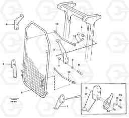 66716 Windscreen protection on protection over cab EC280 SER NO 1001-, Volvo Construction Equipment