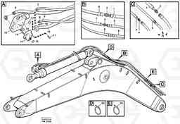 86339 Servo hydraulics, Hose break valve EC280 SER NO 1001-, Volvo Construction Equipment