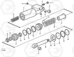 66249 Hydraulic cylinder EC280 SER NO 1001-, Volvo Construction Equipment