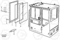 15219 Entire windscreen EC280 SER NO 1001-, Volvo Construction Equipment