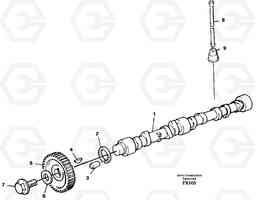 12569 Camshaft EC130C SER NO 221-, Volvo Construction Equipment