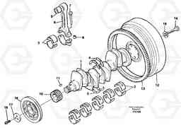 30287 Crankshaft and related parts EC130C SER NO 221-, Volvo Construction Equipment