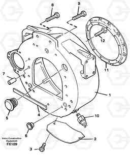 12564 Flywheel housing EC130C SER NO 221-, Volvo Construction Equipment