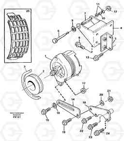 96699 Alternator, assembly EC130C SER NO 221-, Volvo Construction Equipment