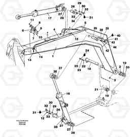 16805 Backhoe boom 4,40m EC130C SER NO 221-, Volvo Construction Equipment