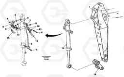 28174 Hydraulic system, dipper arm 2.0m, 2,4m EC130C SER NO 221-, Volvo Construction Equipment