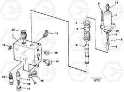 14304 Hose rupture valve, adjustable boom EC130C SER NO 221-, Volvo Construction Equipment