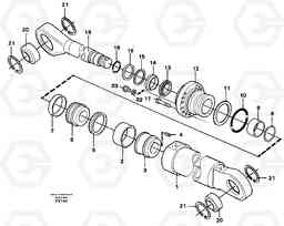 4981 Knuckle cylinder EC130C SER NO 221-, Volvo Construction Equipment