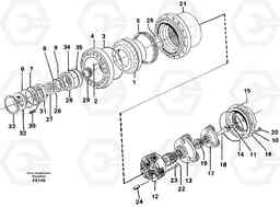 31508 Planetary drive EC130C SER NO 221-, Volvo Construction Equipment