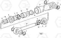 16803 Hydraulic cylinder, dozer blade EC130C SER NO 221-, Volvo Construction Equipment