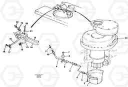 16804 Slew transmission, lubricating pipe EC130C SER NO 221-, Volvo Construction Equipment