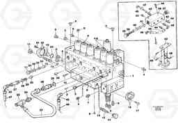 13570 Main valve assembly, tubes connections, assembly bloc EC130C SER NO 221-, Volvo Construction Equipment